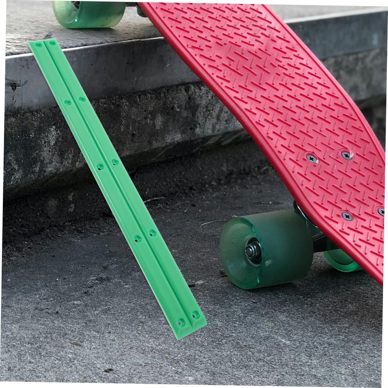Outanaya 2pcs Dualhead Skateboard Rail Guards Impact-Resistant Rib Bones Rail