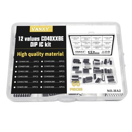 VANXY 12Values*5Pcs=60Pcs CD40 Series Logic Chip IC Kits DIP CD4001BE CD4007UBE CD4011BE CD4013BE CD4017BE CD4051BE CD4052BE CD4053BE CD4060BE CD4066BE CD4069UBE CD4093BE