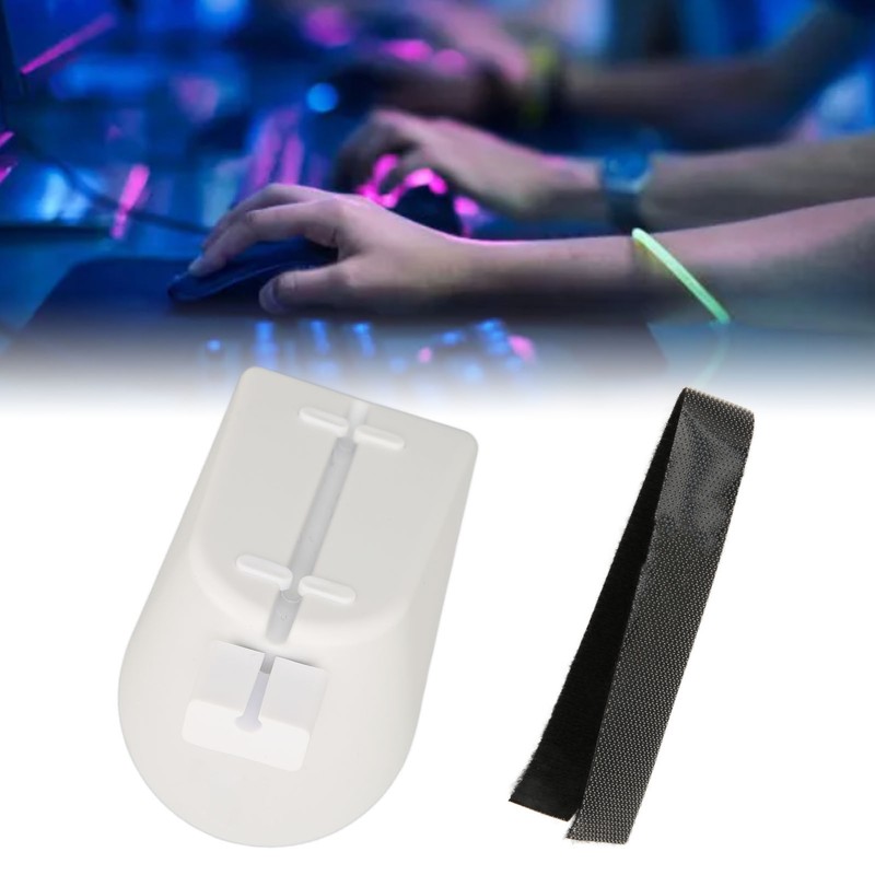 Mouse Cable Management Clip Adjustment Spring Arms Flexible Rubber Clips