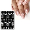 JMEOWIO Nagelsticker Bunter Stern 9 Blatt Nail Art Sticker Selbstklebend