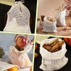 VJUYSW Cotton Muslin Bags 4 Pack Drawstring 100% Cotton Reusable