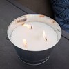 TIKI Citronella Candle 28-Ounce – Triple Wick Metal Bucket with