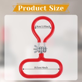 1 Pack Carboy Handle Heavy Duty Carboy Holder for Smooth Neck 3 Gallon 5 Gallon 6 Gallon 6.5 Gallon Glass Carboys Portable Glass Carboy Handle(Red)