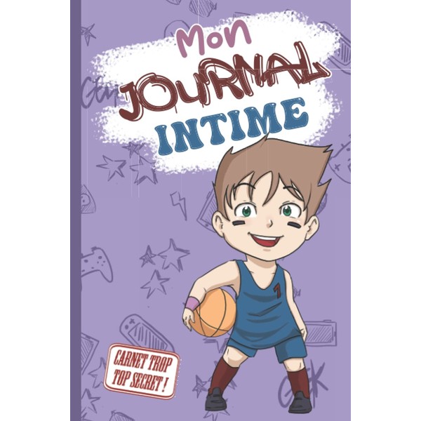 Mon journal intime: garçon basket - Journal intime ligné -
