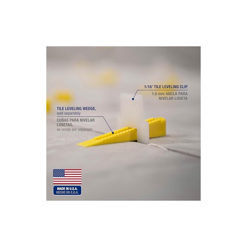 QEP LASH Tile Leveling System, Part A, Clips for 1/16"