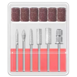 매니큐어 페디큐어용 네일 드릴 비트 6개 3/32인치 전문 Nail Drill Bits for Manicure Pedicure 6pcs 3/32inch Professional