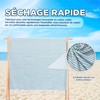 Turquoise Turkish Beach Towel Oversize 100cm x 180cm with Carry