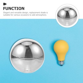 ARTIBETTER Smoke Gray Ball Glass Lampshade Light Fittings Diameter 150mm (G9) Pendant Light Shade Globe Light Shade Glass Lamp Shade Replacement Floor Chandeliers Lampshade Lamp Shades