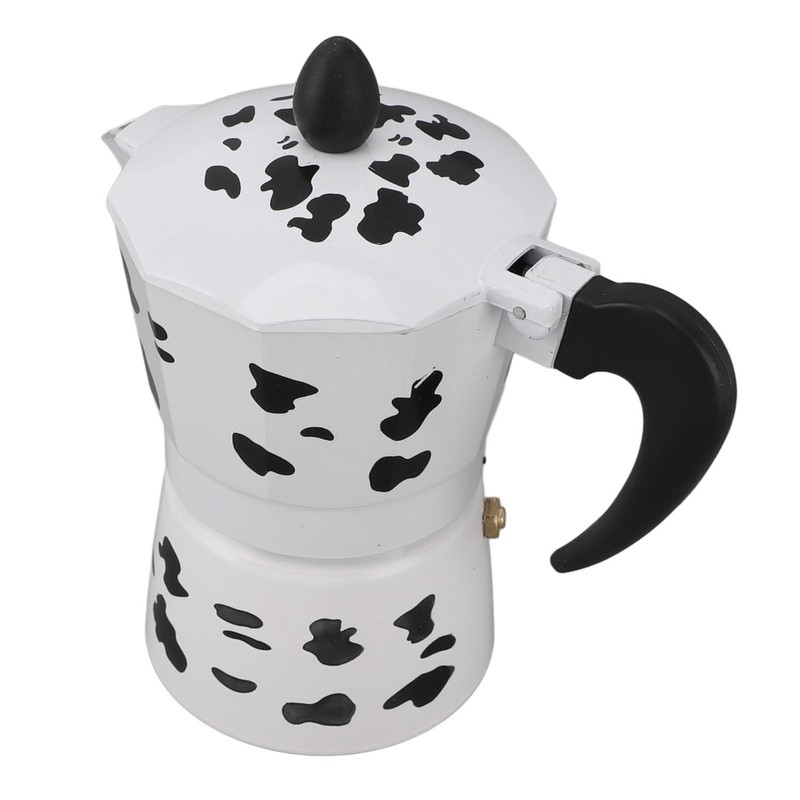 Milk Cow Color Moka Pot Aluminum Coffee Pot Coffee Maker