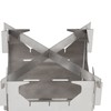 Portable Stainless Steel Folding Wood Burning Stove Mini Cooker for