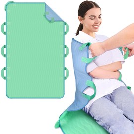 iCOVER 34"x52" Positioning Bed Pad with Reinforced Handles, Waterproof & Reusable Multipurpose Transfer Sheet for Turning, Lifting and Repositioning, Patients/Elderly Moving Pad for Home & Hospital