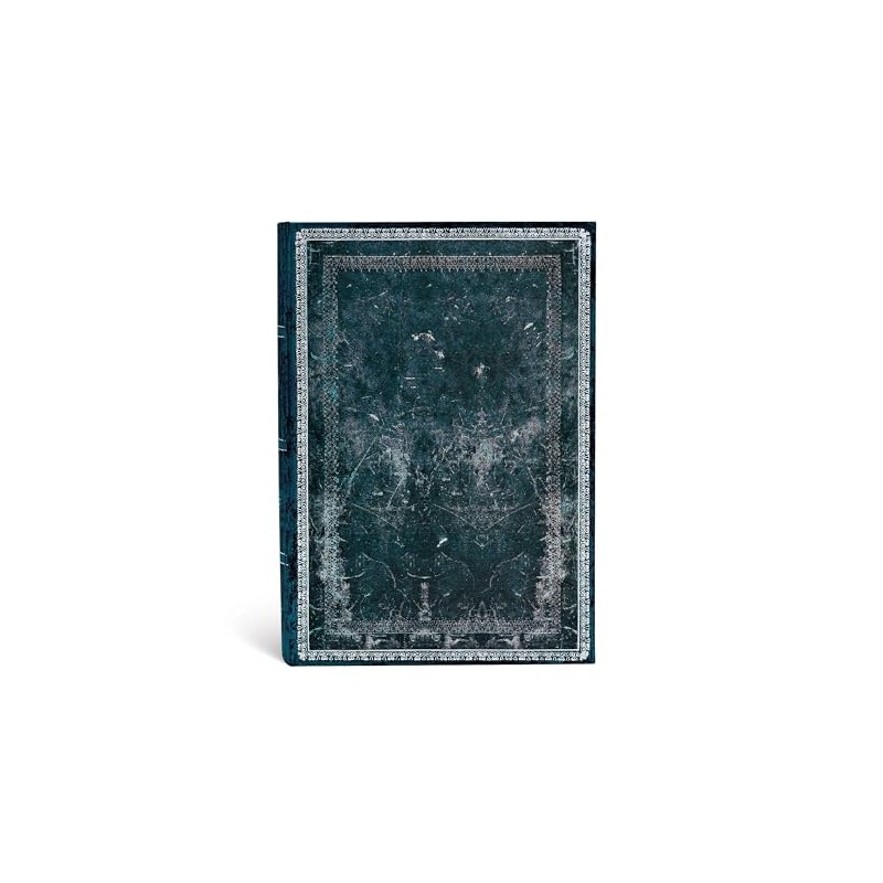 Midnight Steel Midi Lined Journal