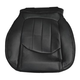 Zieichy Driver Side Bottom Perforated Leather Seat Cover Black Compatible with Buick Enclave 2008 2009 2010 2011 2012