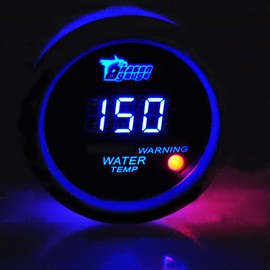 ESUPPORT Car 2" 52mm Digital Water Temp Gauge Temperature Meter Blue LED Light Celsius