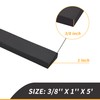 TEKDOE 3/8 Inch Thick Neoprene Rubber Strips and Heavy-Duty Solid