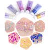 6 Color Sequins Glitter Body Gel 50ml Glitter Liquid Festival