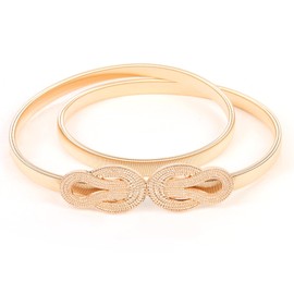 Iridsmole Women's Belts Skinny Belts for Women Gold Chain Belt Thin Waist Belt Ladies Belts for Dresses Gown Frock Womens Belts for Bridal Wedding Prom Party