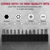 Hakkin 15PCS Mini Ratchet Wrench Screwdriver Set Close Quarters Ratcheting