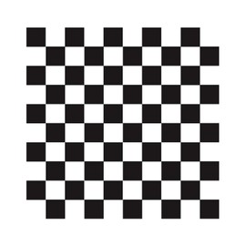 Party Essentials Heavy Duty Printed Plastic Banquet Table Roll Available in 27 Colors, 40" x 150', Black and White Checks