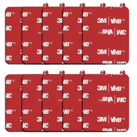 10 Pack 1.96 in x 1.57 in "(40*50mm) Very High Bond Sticky Adhesive Replacement,Double Sided Pads Gule for Dashboard Windshield Suction Cup Phone Holder Car DVR Home Suction Hooks GPS Navigation (Red)