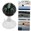 HAKIDZEL Portable Car Dashboard Compass Ball with Suction Cup Accurate