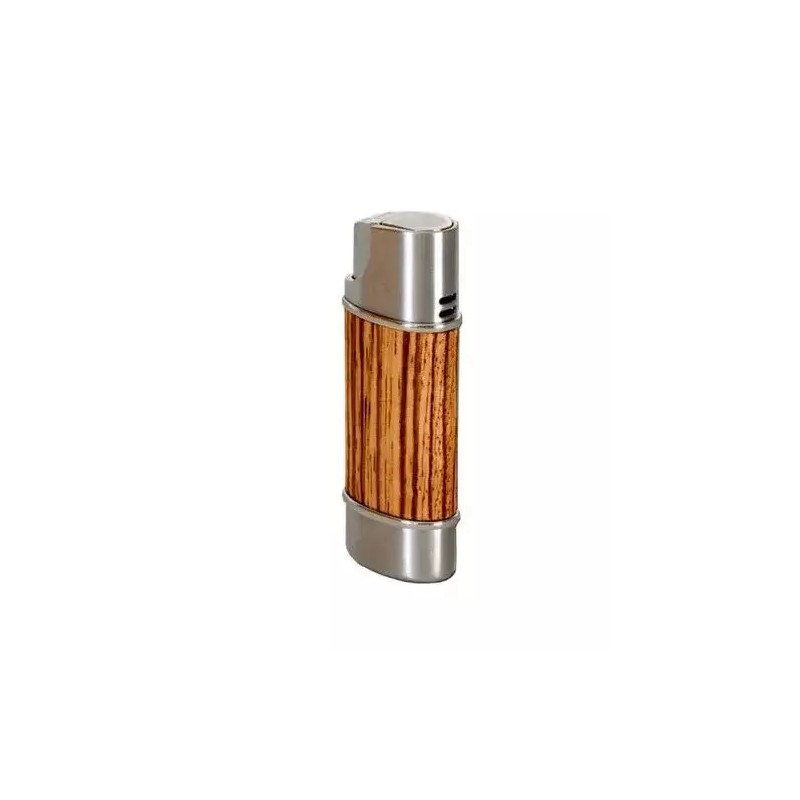 BRIZARD & CO NANO CIGAR LIGHTER INDIAN ROSEWOOD WOOD BROWN