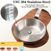 Bigwinyep Mini Egg Pan, 304 Stainless Steel Omelet Pan, 5.1Inch