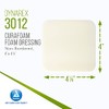 Dynarex CuraFoam Foam Dressings, Non-Bordered, Sterile, Provides Cushioned and Moist