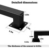 Stair Railing Indoor - Handrails for Stairs, 4ft Black Metal