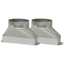 Deflect-o DGT36 Galvanized Transition 3-1/4" X 10 ", 6 ", 6" Dia, iPhone