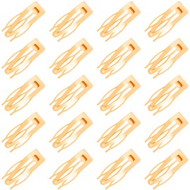 20 Pcs Double Grip Metal Snap Hair Clips for Women/Girls,Small Barrettes for Thin/Fine/Short Hair,Strong Hold Hair Accessories, (Gold)