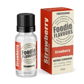 Strawberry Natural Food Flavouring 15ml - Foodie Flavours
