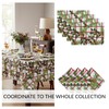 Elrene Home Fashions Pinecone Plaid Red/Green Holiday/Christmas Fabric Rectangle Dining