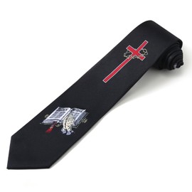 Puistr Mens Novelty Religous Necktie 3.27" (8.3CM) Christian Cross Jesus Easter Ties