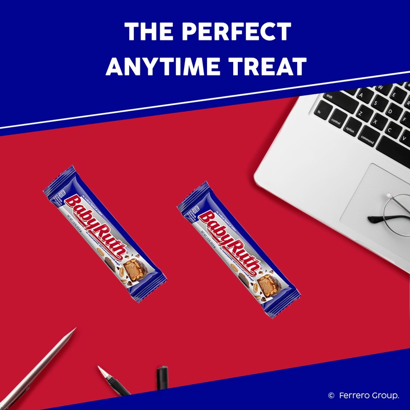 Baby Ruth, Chocolatey, Peanut, Caramel, Nougat, Share Size Individually Wrapped