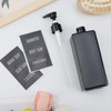 Segbeauty Soap Dispenser, Black, 500 ml, Set of 4 Plastic