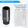 Meccion 3/8 Inch Drive Impact Socket 11mm Metric, 6 Point