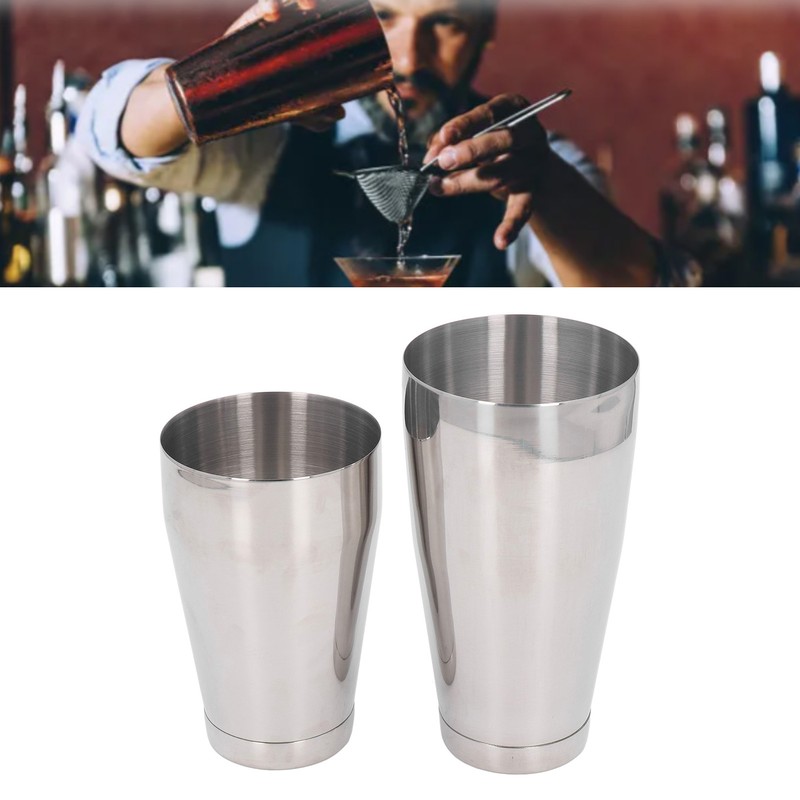 Cocktail Shaker Stainless Steel Martini Drink Mixer Basic Tools Shake