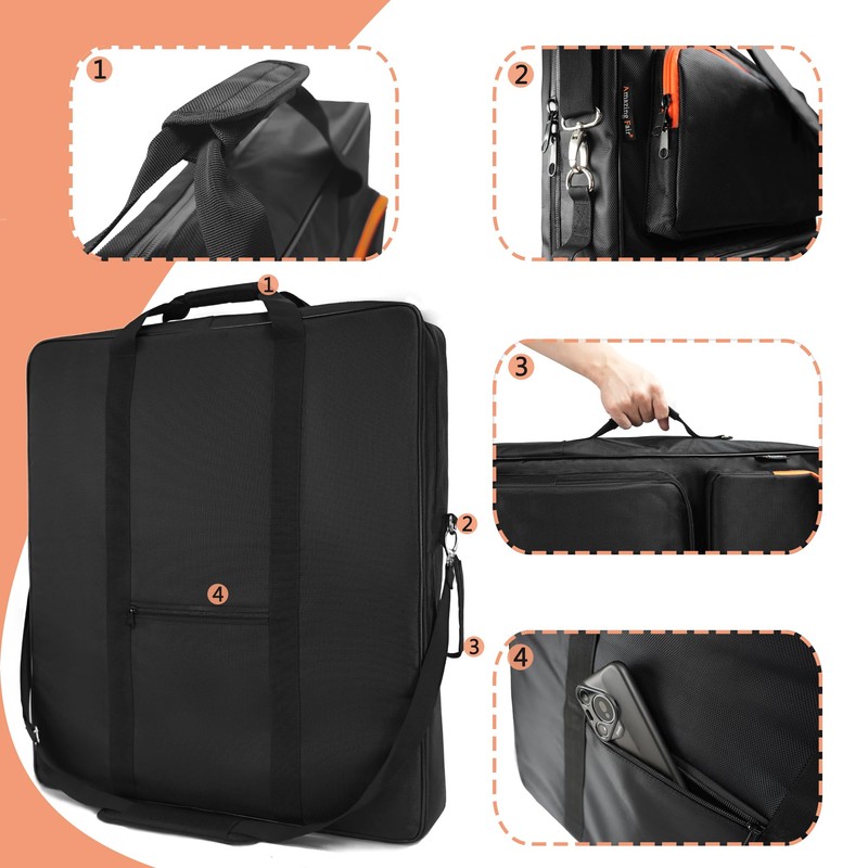 Amazing Fair Solar Panel Storage Bag Compatible with 2 Jackery