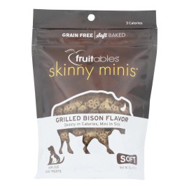 UD_Fruitables Case of 12 5.0 oz Soft Bison Dog Treats Delicious Beef Flavor Snack with High Protein Nutrition