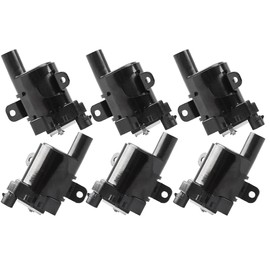 GDSMOTU Ignition Coil Pack Fit 2001-2006 for GMC Yukon 6.0L 2000-2006 for GMC Yukon XL 2500 6.0L 2000-2006 for GMC Yukon 4.8L/5.3L, Set of 6, D585 C1251