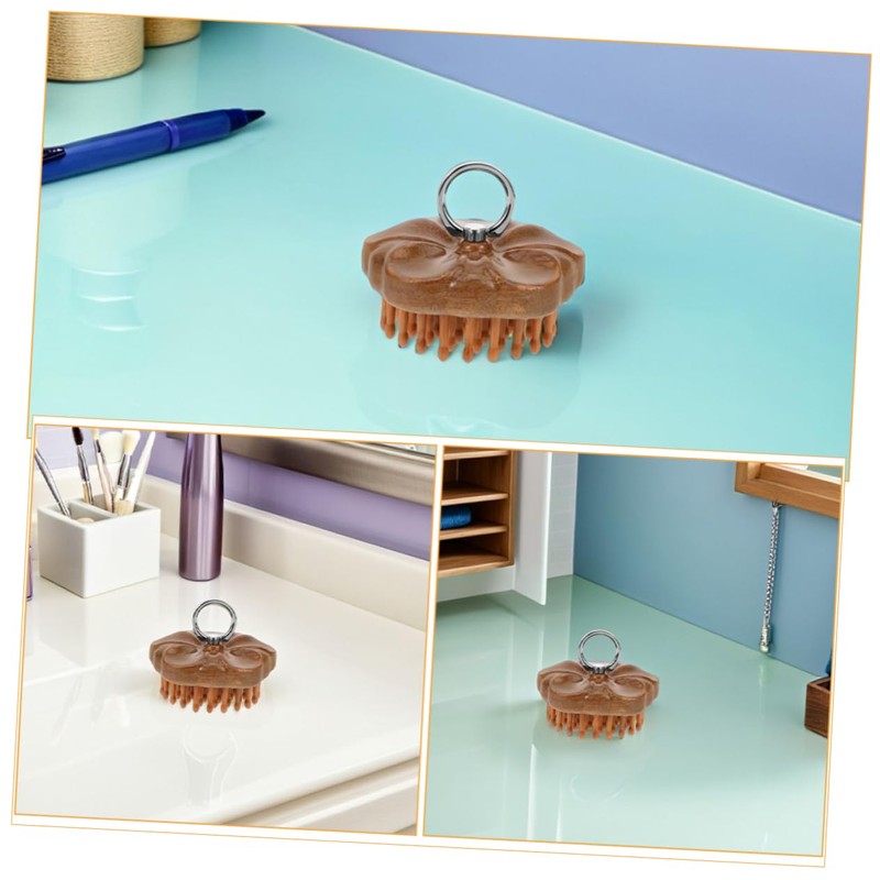 BIUDECO 2pcs Sandalwood Scalp Massage Comb with Handle for Comfortable