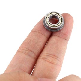 Qiilu F688ZZ Sealed Bearings Flange Ball Bearings Miniature Flanged Deep Groove Ball Bearings Bearing Steel Inner Diameter 8mm OD 16mm Width 5mm Pack of 10