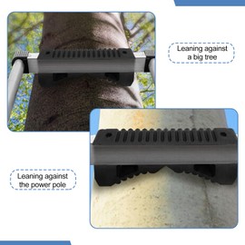 Anti-Slip Ladder Stabilizer, Rubber Steep Ladder Accessory Ladder Stabilizer Rubber Fall Prevention, Scratch Protection, Extension Ladder Attachment Against Wall, Telegraph Pole