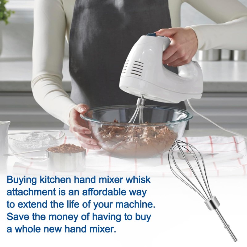 Hand Mixer Whisk for Kitchenaid Hand Mixer Attachments KHMPW,KHM7210, KHM512,