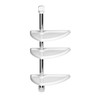 Premier Housewares 3-Tier Bathroom Shelf Unit - White