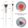 MSQ 2 x Stippling Brushes, Professional Makeup Brushes for Foundation,