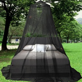 Mengersi - mosquitero para cama, toldo grande Exgra, mosquitero para cama individual a King, fácil instalación, jardín, camping, viajes