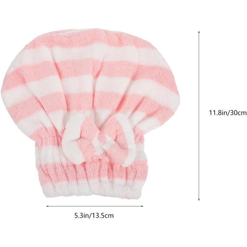 Toalla de Microfibra para Secar el Cabello, 2 Piezas, Gorro
