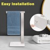Stainless Steel L-Shaped Hand Towel Holder, SUS304 Bathroom Towel Rack